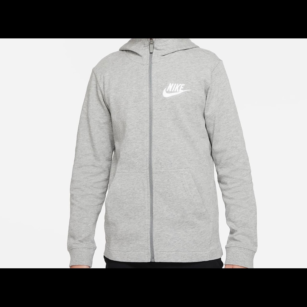 Nike Big Kids Jersey Zip Hoodie